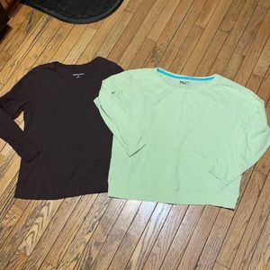Bundle 2 XL Long Sleeve Casual T-Shirts